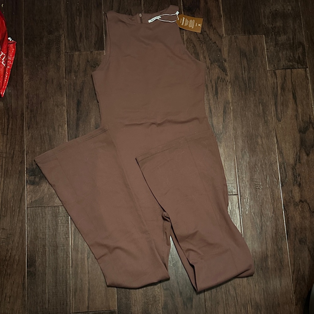 ReoRia | NWT Coffee Sleeveless Jumpsuit - Women’s Medium - Picture 6 of 13